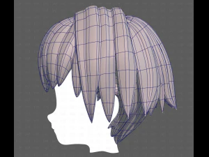 Base Hair for Boy V60 3D Model