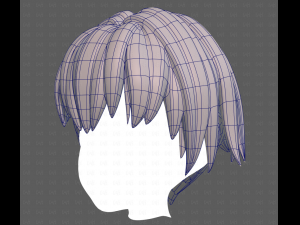 Base Hair for Boy V60 3D Model