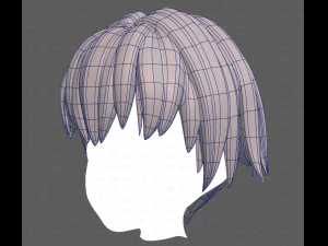 Base Hair for Boy V60 3D Model