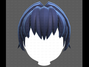 Base Hair for Boy V60 3D Model