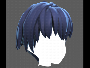 Base Hair for Boy V60 3D Model
