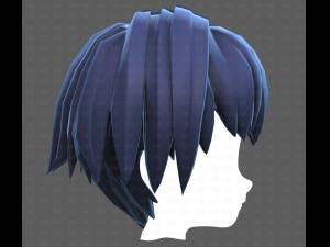 Base Hair for Boy V60 3D Model