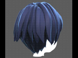 Base Hair for Boy V60 3D Model