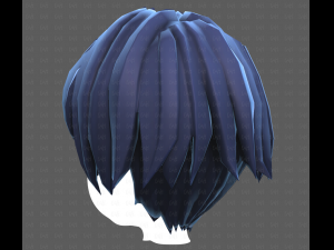 Base Hair for Boy V60 3D Model