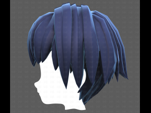 Base Hair for Boy V60 3D Model