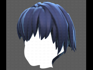 Base Hair for Boy V60 3D Model