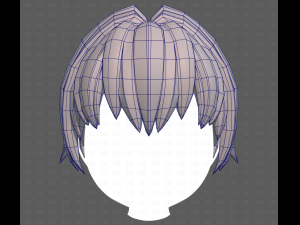 Base Hair for Boy V60 3D Model