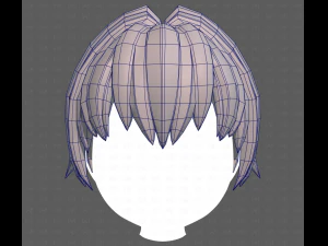 Base Hair for Boy V60 3D Model