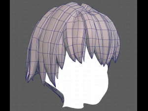 Base Hair for Boy V60 3D Model