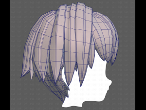 Base Hair for Boy V60 3D Model