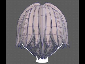 Base Hair for Boy V60 3D Model