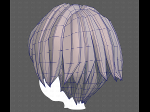 Base Hair for Boy V60 3D Model
