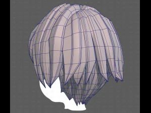 Base Hair for Boy V60 3D Model