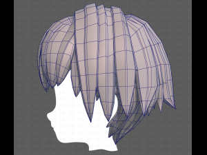 Base Hair for Boy V60 3D Model