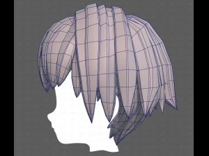 Base Hair for Boy V60 3D Model