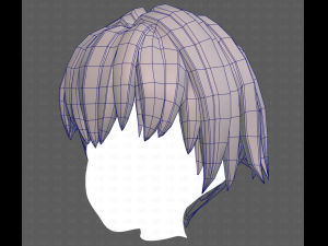 Base Hair for Boy V60 3D Model