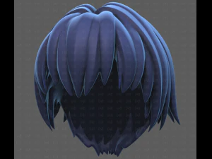 Base Hair for Boy V60 3D Model
