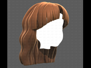 Base Hair for girl V60 3D Model