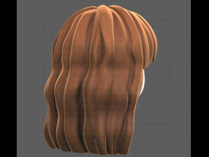 Base Hair for girl V60 3D Model