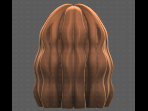 Base Hair for girl V60 3D Model