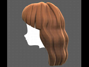 Base Hair for girl V60 3D Model