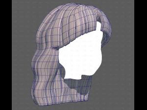 Base Hair for girl V60 3D Model