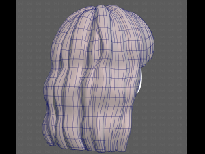 Base Hair for girl V60 3D Model