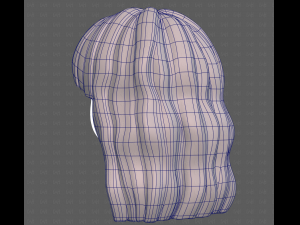 Base Hair for girl V60 3D Model