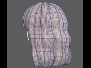 Base Hair for girl V60 3D Model