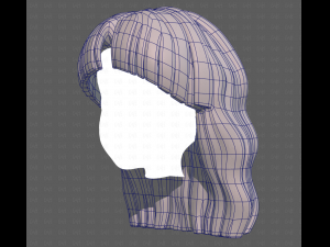 Base Hair for girl V60 3D Model