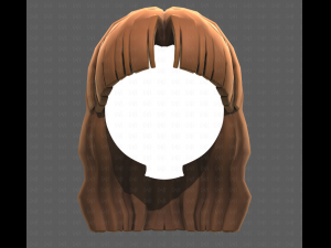 Base Hair for girl V60 3D Model