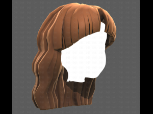 Base Hair for girl V60 3D Model