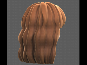 Base Hair for girl V60 3D Model
