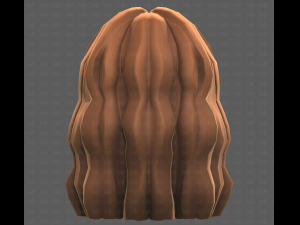 Base Hair for girl V60 3D Model