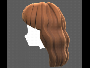 Base Hair for girl V60 3D Model