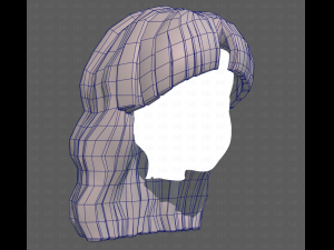 Base Hair for girl V60 3D Model