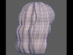Base Hair for girl V60 3D Model