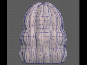 Base Hair for girl V60 3D Model