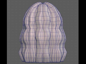 Base Hair for girl V60 3D Model