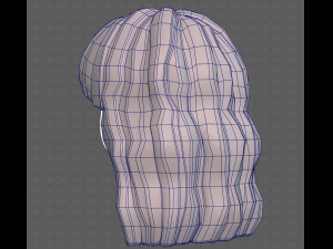 Base Hair for girl V60 3D Model