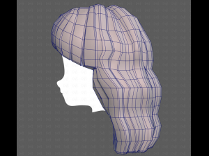 Base Hair for girl V60 3D Model