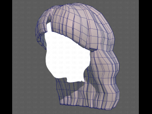 Base Hair for girl V60 3D Model