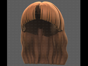 Base Hair for girl V60 3D Model