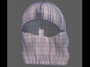 Base Hair for girl V60 3D Model