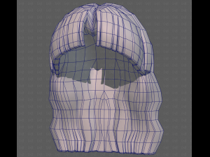 Base Hair for girl V60 3D Model