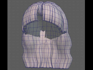 Base Hair for girl V60 3D Model