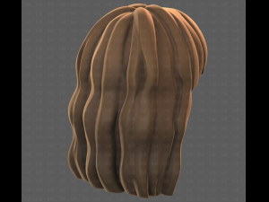 Base Hair for girl V60 3D Model