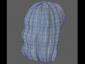 Base Hair for girl V60 3D Model