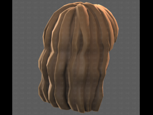 Base Hair for girl V60 3D Model