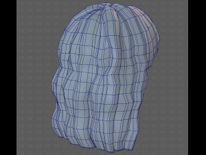 Base Hair for girl V60 3D Model
